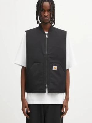 Carhartt WIP bezrękawnik Leroy Vest kolor czarny przejściowy I035543.89XX