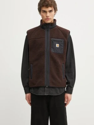 Carhartt WIP bezrękawnik Prentis Vest Liner kolor brązowy przejściowy I035698.3ANXX
