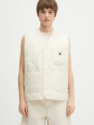 Carhartt WIP bezrękawnik Skyler Vest damski kolor beżowy przejściowy I032991