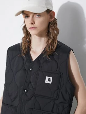 Carhartt WIP bezrękawnik Skyler Vest damski kolor czarny przejściowy I032991.89XX