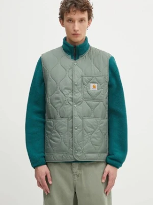 Carhartt WIP bezrękawnik Skyton Vest męski kolor zielony przejściowy I032989.1YFXX