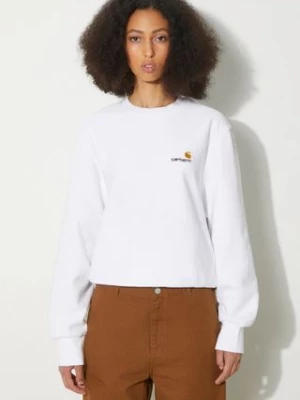 Carhartt WIP bluza American Script Sweat damska kolor biały gładka I033649.02XX