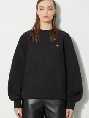 Carhartt WIP bluza American Script Sweat damska kolor czarny gładka I033649.89XX