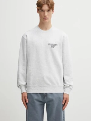 Carhartt WIP bluza bawełniana Alumni męska kolor szary melanżowa I035190.482XX