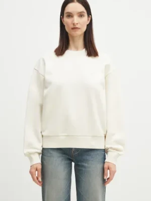 Carhartt WIP bluza bawełniana Casey Sweatshirt damska kolor beżowy z aplikacją I032643