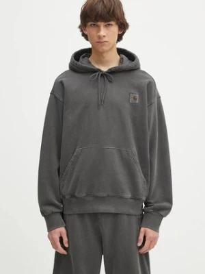 Zdjęcie produktu Carhartt WIP bluza bawełniana Hooded Nelson Sweat męska kolor szary z kapturem gładka I029963.87GD