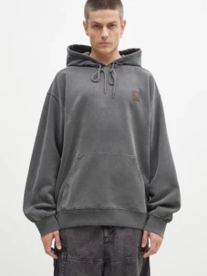 Carhartt WIP bluza bawełniana Hooded Vista Sweat męska kolor szary z kapturem gładka I029523.87GD