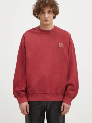 Carhartt WIP bluza bawełniana Vista Sweat męska kolor czerwony z aplikacją I029522.H8GD