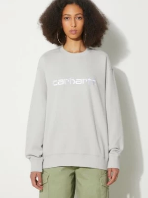 Carhartt WIP bluza Carhartt Sweat damska kolor szary z aplikacją I033647.2AXXX