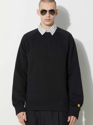 Carhartt WIP bluza Chase Sweat męska kolor czarny gładka I033660.00FXX