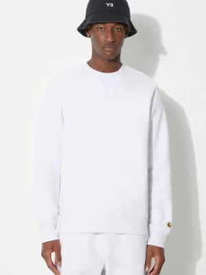 Carhartt WIP bluza Chase Sweat męska kolor szary melanżowa I033660.00JXX