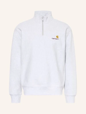 Carhartt Wip Bluza Dresowa Typu Troyer American Script grau JASNOCZARY