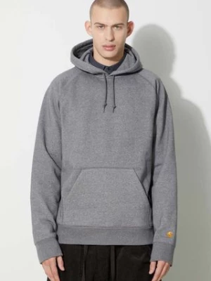 Carhartt WIP bluza Hooded Chase Sweat męska kolor szary z kapturem melanżowa I033661.00CXX