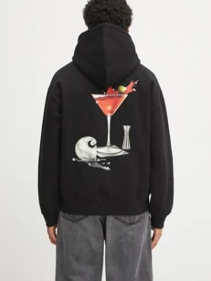 Carhartt WIP bluza Hooded Jake Garcia męska kolor czarny z kapturem z nadrukiem I035191.89XX