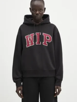 Carhartt WIP bluza Hooded WIP Sweat damska kolor czarny z kapturem z aplikacją I034719