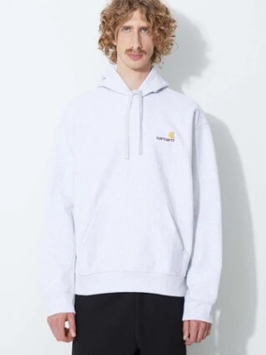Carhartt WIP bluza męska kolor szary z kapturem melanżowa