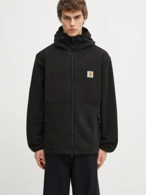 Carhartt WIP bluza polarowa Blevin Liner męska kolor czarny z kapturem gładka I035310.89XX