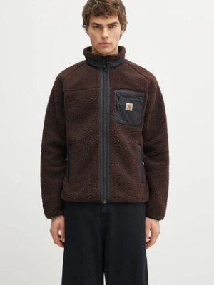 Carhartt WIP bluza polarowa Prentis Liner męska kolor brązowy gładka I035696.3ANXX