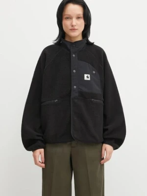 Carhartt WIP bluza polarowa W' Flynn Fleece Jacket damska kolor czarny gładka I035460.00EXX