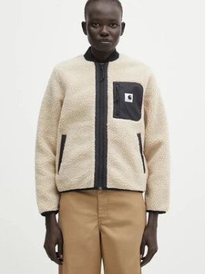 Carhartt WIP bluza polarowa W' Janet Liner damska kolor beżowy gładka I035697.2NQXX