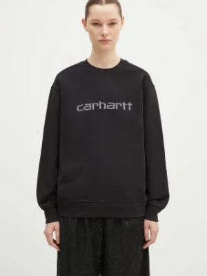 Carhartt WIP bluza Rivet Script Sweat damska kolor czarny z aplikacją I034420.0M4XX