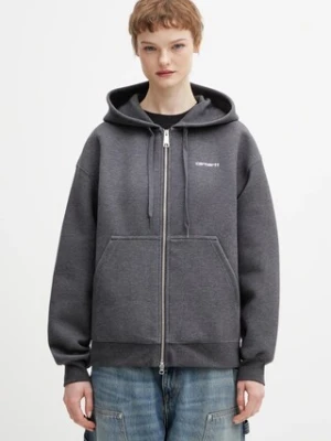 Carhartt WIP bluza W Hooded Alda Jacket damska kolor szary z kapturem gładka I036028.0D2XX