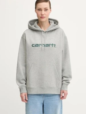 Carhartt WIP bluza W' Hooded Carhartt damska kolor czarny z kapturem melanżowa I033648.32AXX