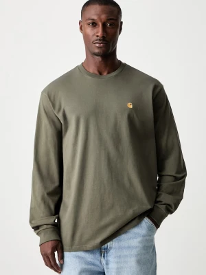 Carhartt WIP Carhartt WIP L / S Chase T-Shirt I026392 PHOENIX / GOLD longsleeve męski bawełniany