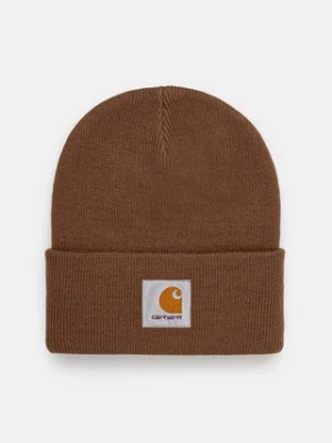 Carhartt WIP czapka Short Watch Hat kolor brązowy  I017326.2YXX