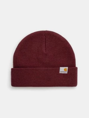 Carhartt WIP czapka Stratus Hat Low kolor bordowy  I025741.2BYXX