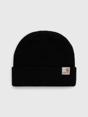 Carhartt WIP czapka Stratus Hat Low kolor czarny z grubej dzianiny I025741.89XX