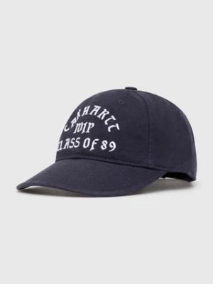 Carhartt WIP czapka z daszkiem bawełniana Class of 89 Cap kolor granatowy z aplikacją I033215.00BXX