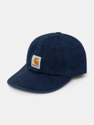 Carhartt WIP czapka z daszkiem bawełniana Icon Cap kolor granatowy z aplikacją I033359.29LXX