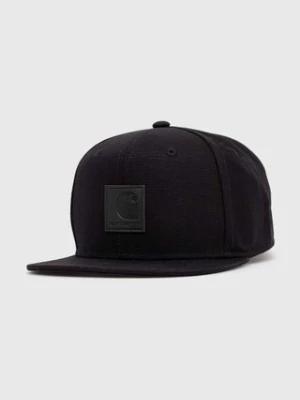 Carhartt WIP czapka z daszkiem bawełniana Logo kolor czarny gładka I023099-BLACK