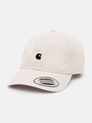 Zdjęcie produktu Carhartt WIP czapka z daszkiem bawełniana Madison Logo Cap kolor beżowy z aplikacją I023750.2DUXX