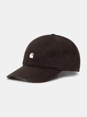 Carhartt WIP czapka z daszkiem bawełniana Madison Logo Cap kolor brązowy I023750.39GXX