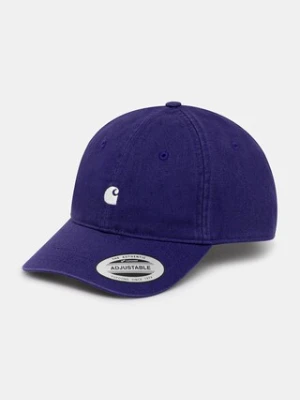 Carhartt WIP czapka z daszkiem bawełniana Madison Logo Cap kolor fioletowy I023750.39FXX