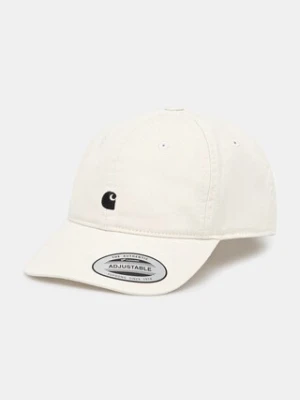 Carhartt WIP czapka z daszkiem bawełniana W' Madison Logo Cap kolor beżowy I034606.1T1XX