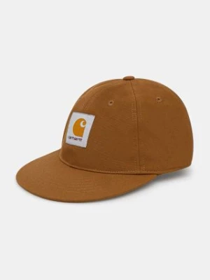 Carhartt WIP czapka z daszkiem Clarton Cap kolor brązowy z aplikacją I034049.HZXX