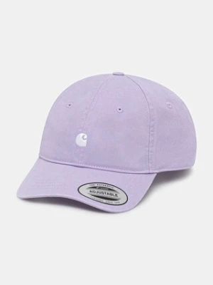 Carhartt WIP czapka z daszkiem Madison Logo kolor fioletowy I023750.31MXX