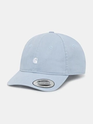 Carhartt WIP czapka z daszkiem Madison Logo kolor niebieski I023750.31LXX