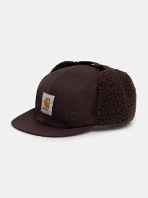 Carhartt WIP czapka z daszkiem Oltera Ear Guard Cap kolor brązowy I035409.33HXX