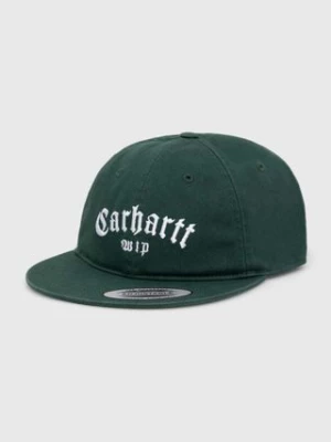 Carhartt WIP czapka z daszkiem Onyx Cap kolor zielony z aplikacją I032899.22VXX