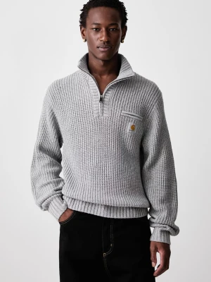 Carhartt WIP Detroit Half Zip Sweater półgolf z dodatkiem wełny męski