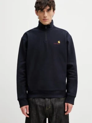 Zdjęcie produktu Carhartt WIP Half Zip American Script Sweat bluza lounge męska bawełniana z elastanem