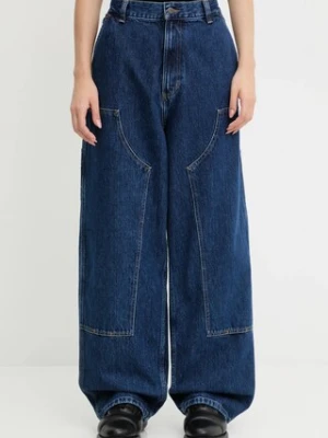 Carhartt WIP jeansy W' Brandon Double Knee Pant damskie high waist I034635.106
