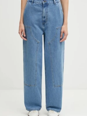 Carhartt WIP jeansy W' Brandon Double Knee Pant damskie high waist I034635.112