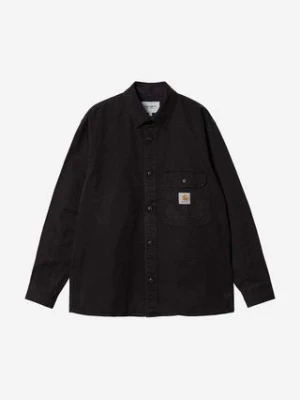 Carhartt WIP koszula bawełniana Reno Shirt Jac męska kolor czarny relaxed z kołnierzykiem klasycznym I031447-BLACK