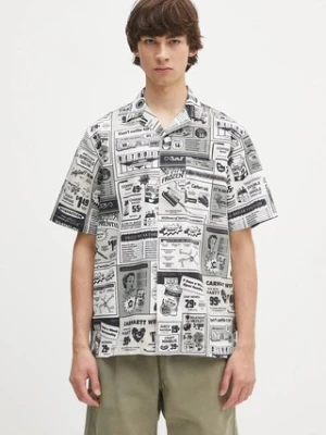 Carhartt WIP koszula S/S Catalogue Shirt męska kolor multicolor relaxed z kołnierzykiem klasycznym I034548