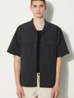 Carhartt WIP koszula S/S Evers Shirt męska kolor czarny regular I033022.89XX